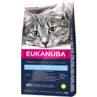 Eukanuba Cat Adult стерилизованный/контроль веса 2 кг