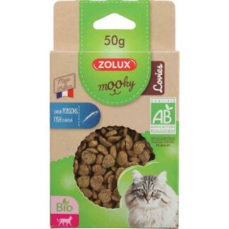Zolux Mooky Bio кошка любит рыбу 50 г