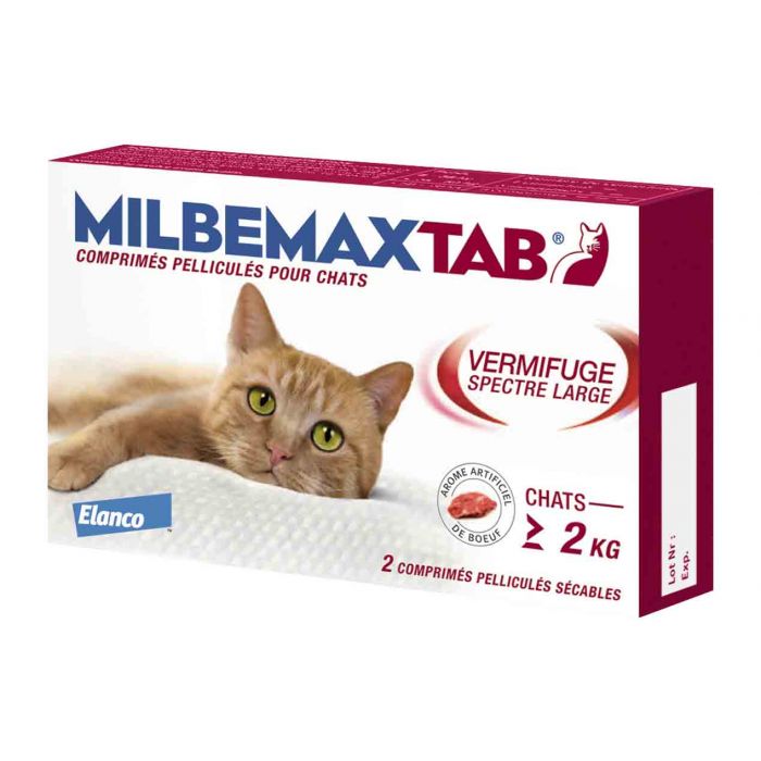 Milbemax Tab Cat более 2 кг 2 cps