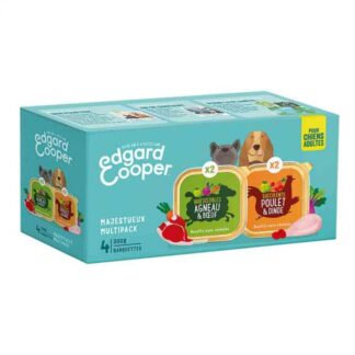 Edgard & Cooper Multipack Chicken and Lamb для взрослых собак 4 x 300 г