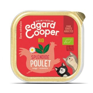 Edgard & Cooper Splendide Organic Chicken для взрослых кошек 19 x 85 г
