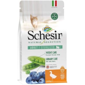 Schesir Sterilized Adult Cat Food Mono Protein с уткой 4,5 кг
