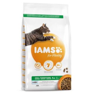IAMS Vitality корм для взрослых кошек с морской рыбой 10 кг