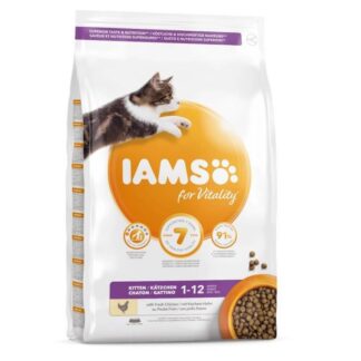 IAMS Vitality Kitten сухой корм с курицей 10 кг
