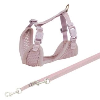 Trixie Soft Harness with Leash Pink SM Puppy