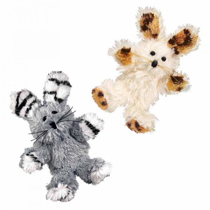 KONG Softies Fuzzy Bunny маленькая плюшевая кошачья мята