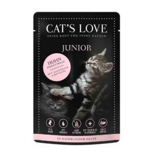 Cat's Love Junior Курица без злаков и глютена 12 x 85 г