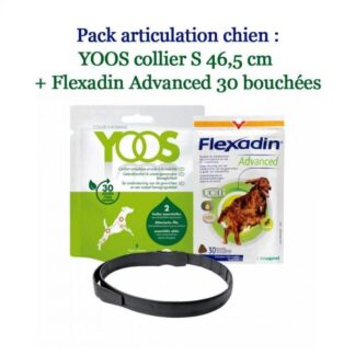 Артикуляционный пакет -10%: YOOS Collar S 46,5 см + Flexadin Advanced 30 укусов