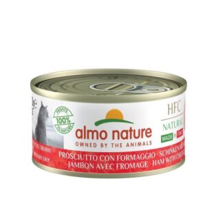 Almo Nature Chat Натуральный ГФУ без зерна Сделано в Италии Ветчина с пармезаном 24 x 70 г