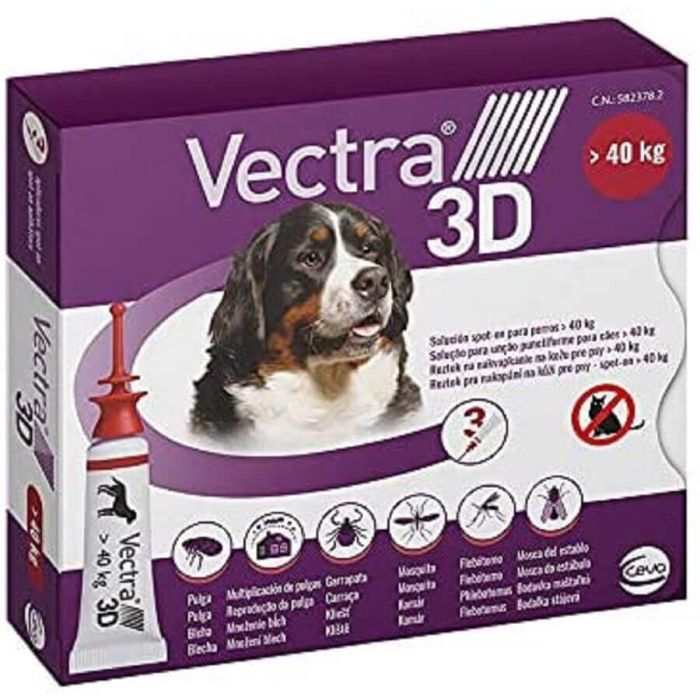 Vectra 3D Dog +40 кг 3 пипетки