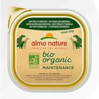 Almo Nature Organic Dog Maintenance Куриная брокколи 9 x 300 г