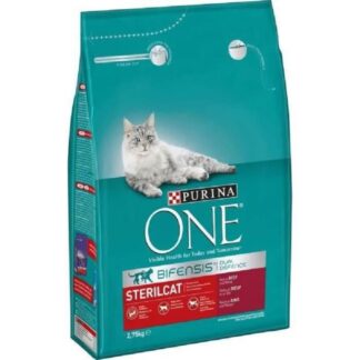 Purina One стерилизованная говядина для кошек 4 x 2,75 г