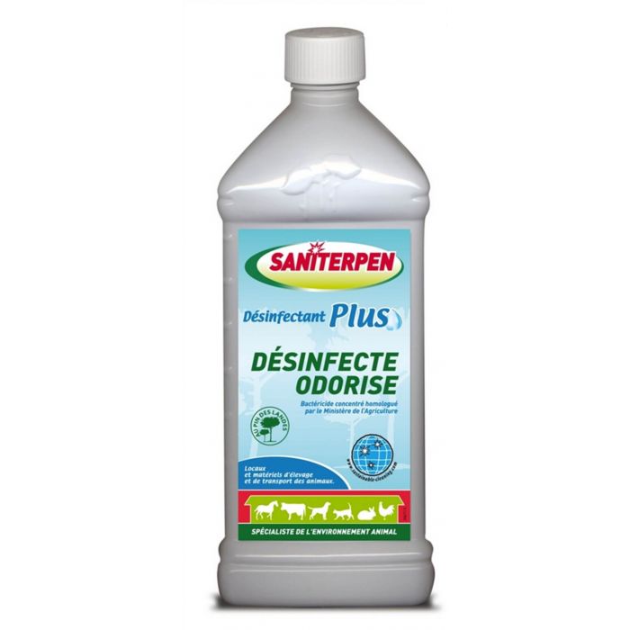 Санитерпен Дезинфицирующее Средство Плюс Зеленая Свежесть 1 л