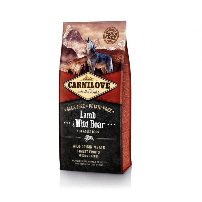 Carnilove Ягненок и кабан собака 12 кг + 2 кг БЕСПЛАТНО