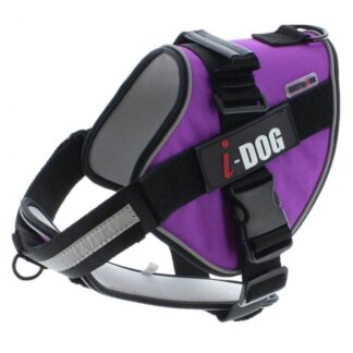 Шлейка I-DOG NeoCITY фиолетово-серая S