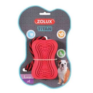 Zolux Toy резинка с веревкой Titan L красная