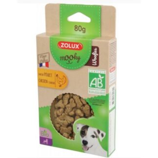Лакомство для собак Zolux Mooky Organic Woofies с курицей 80 г