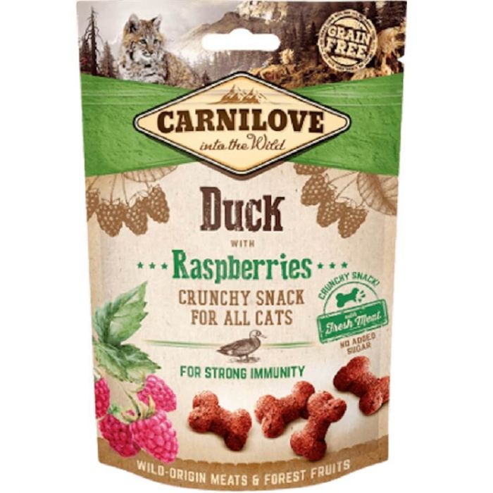 Лакомство для кошек Carnilove Crunchy Snack Duck & Raspberries 50 г