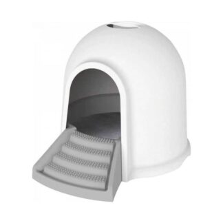 Туалетный домик M-pets Igloo 2in1 White & Grey Cat