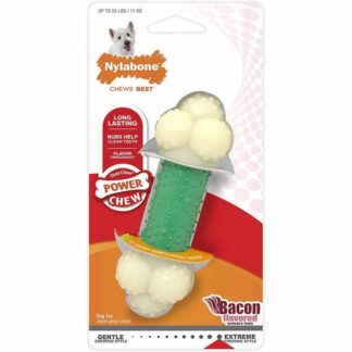 Nylabone Power Chew Double Action Bacon Chew S