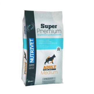 Корм для взрослых собак Nutrivet Super Premium Medium 26/15 15 кг
