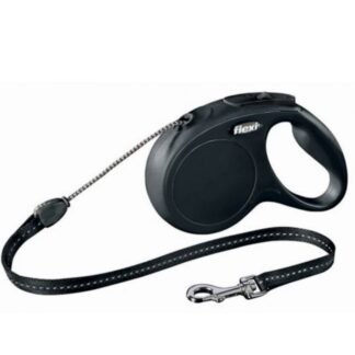 Поводок выдвижной New Classic Flexi Cord S Black 5 м