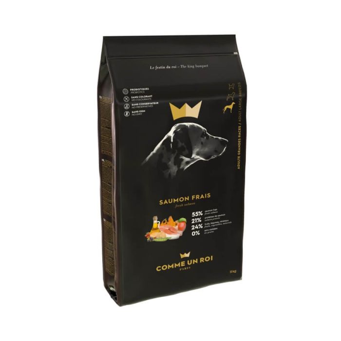 Comme Un Roi Large Adult Dog Свежий лосось 11 кг