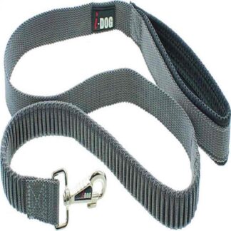 I-DOG Elastic Comfort Leash Black/Grey 120 см