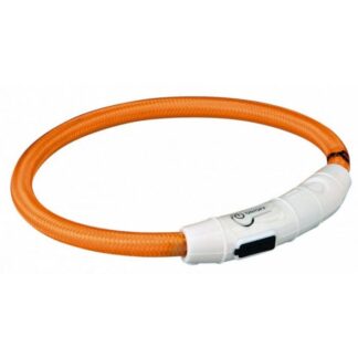 Ошейник Trixie USB Flash Light Orange Dog L-XL