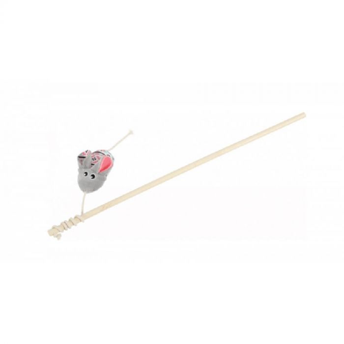 Zolux Toy KALI Fishing Rod Mouse серый кот