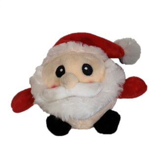 Мяч из палисандра Spikey Ball Santa Squeaky Dog Plush