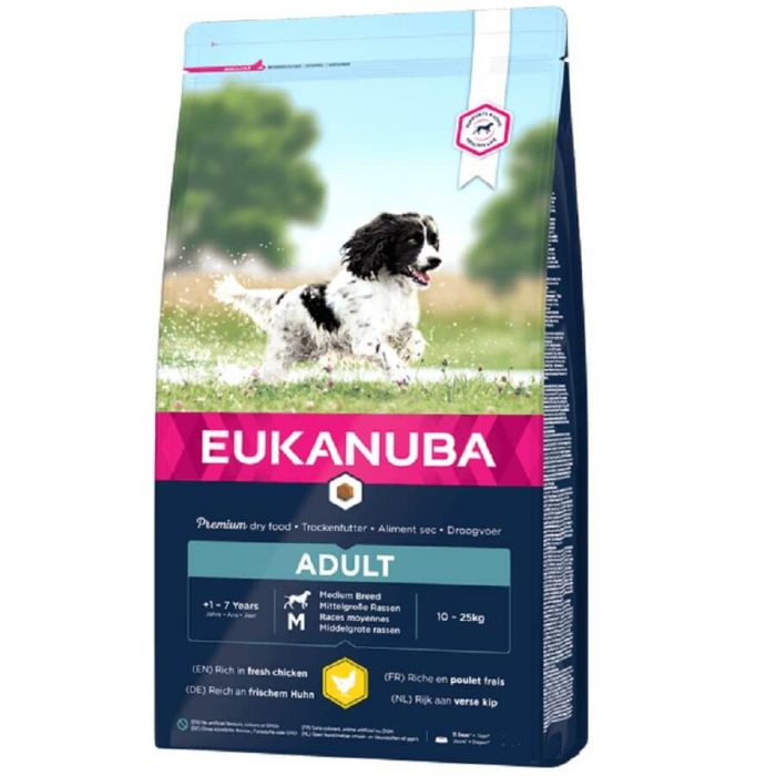 Eukanuba Dog Active Adult Medium Breed Chicken 3 кг