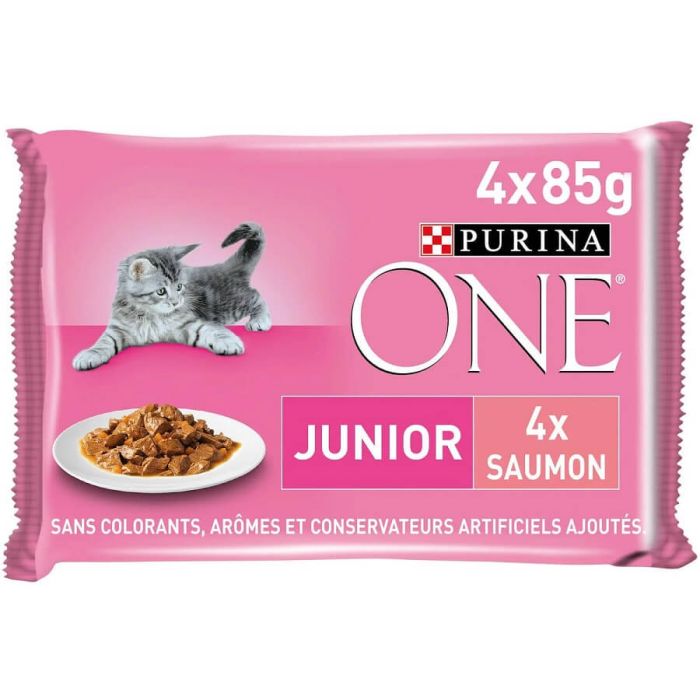 Purina One Kitten Salmon 4 x 85г