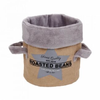 Бубимекс Шумная круглая корзина из джута 30 х 36 см