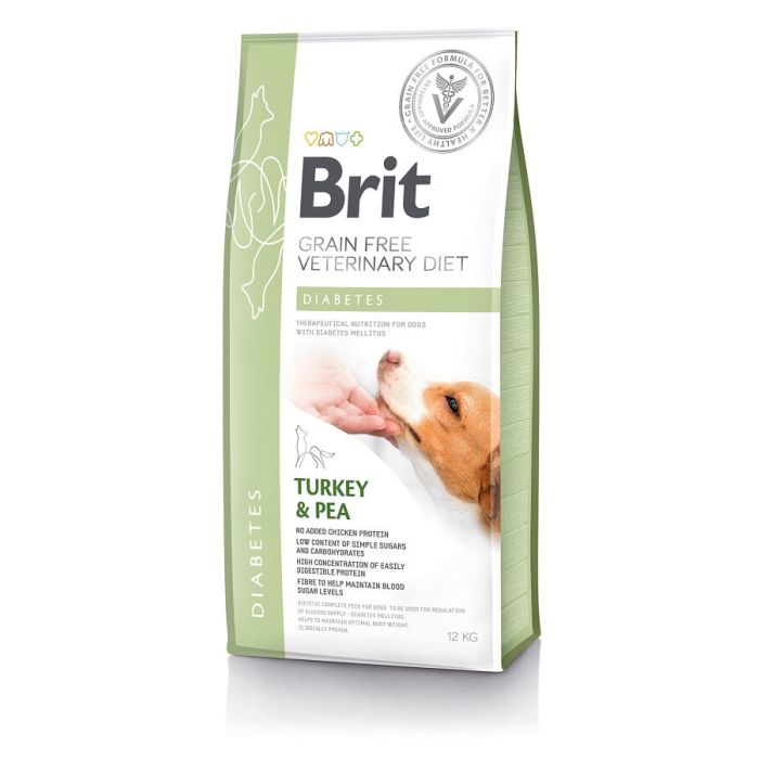 Brit Vet Diet для собак с сахарным диабетом без зерна 12 кг