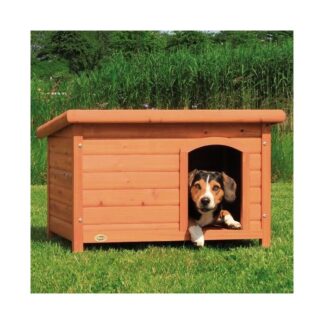 Natura Brown Flat Roof Kennel Dog 85 x 58 x 60 см