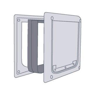 Туннель для кошачьего люка Trixie 2 положения M-XL белый