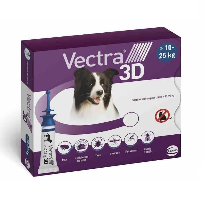 Vectra 3D Dog от 10 до 25 кг 3 пипетки