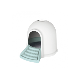 Туалетный домик M-pets Igloo 2in1 White & Blue Cat