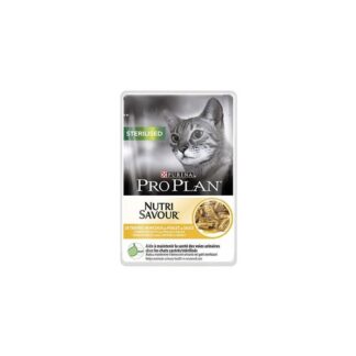 Purina Proplan Cat Nutrisavour Стерилизованная курица 26 пакетиков 85 гр