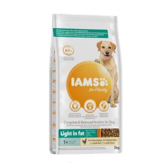 IAMS Vitality лайт корм для взрослых собак с курицей 3 кг