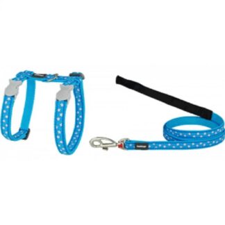 RedDingo Harness + Leash Star сине-белая для кошек