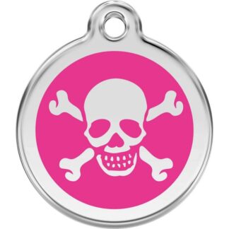 Жетон RedDingo Череп 20 мм фуксия