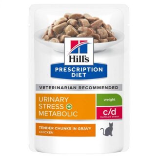 Hill's Prescription Diet Cat C/D мочевой стресс + метаболизм 12 x 85 г
