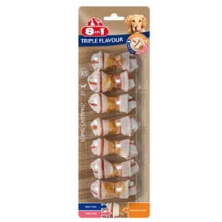 8in1 Triple Flavor Bone XS для собак x7