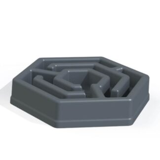 Миска ретардер A?kiou Hexa Bowl для собак серая - Распродажа