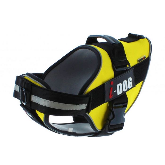 Шлейка I-DOG NeoCITY Желтая/Серая M