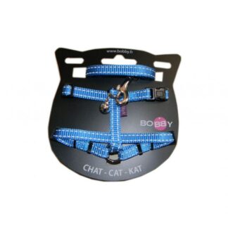 Bobby Harness + Leash Safe синий для кошек