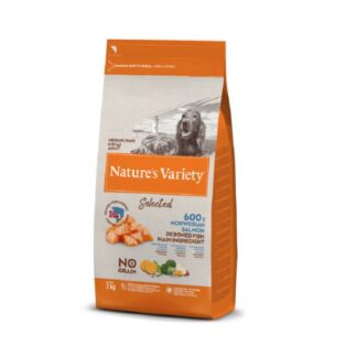 Nature's Variety Selected Dog Adult Medium/Maxi с лососем 10 кг