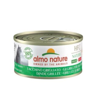 Almo Nature Cat Natural HFC Без зерна Сделано в Италии Жареная индейка 24 x 70 г